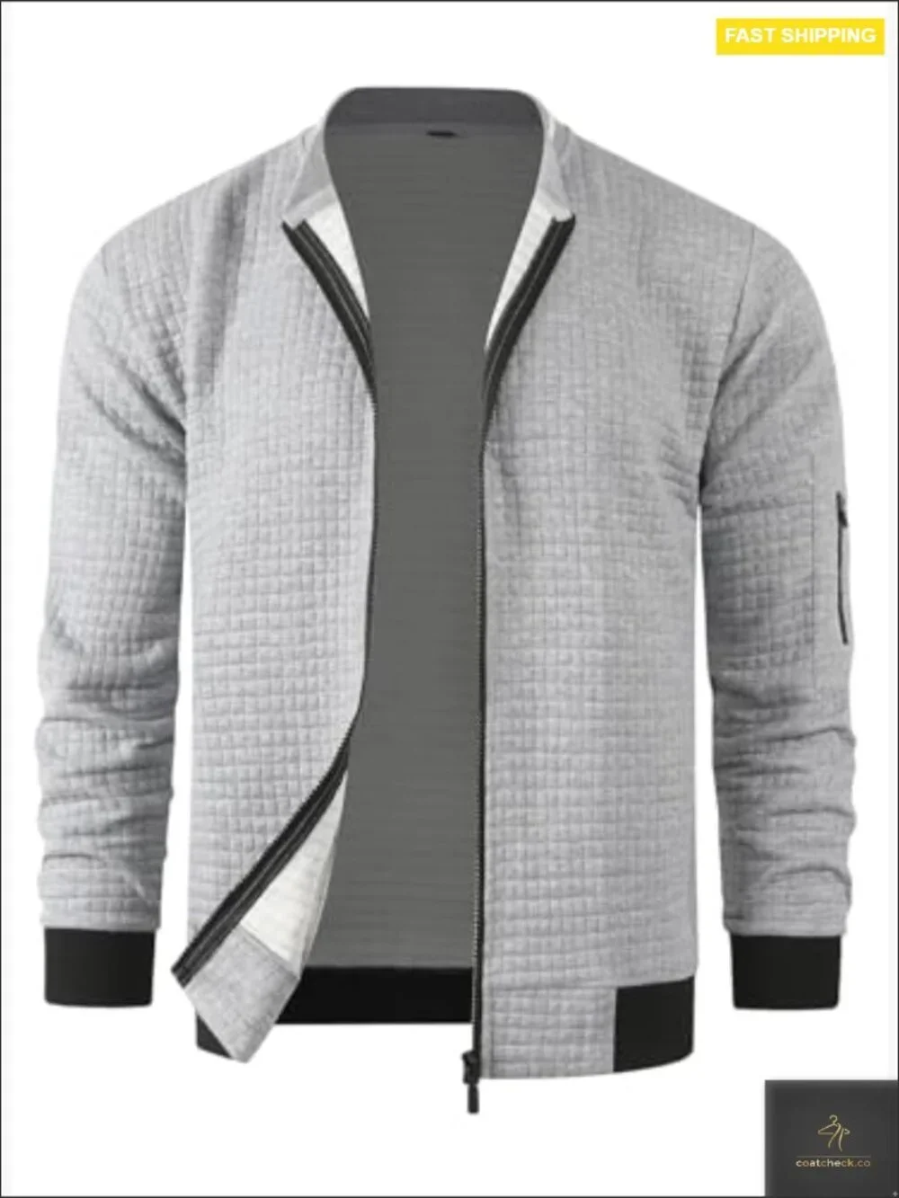 Lightweight Varsity Bomber Jacket Classic Casual Zip Up for Men